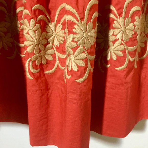 Beautiful Embroidered Red Strapless Dress! - Picture 7 of 7